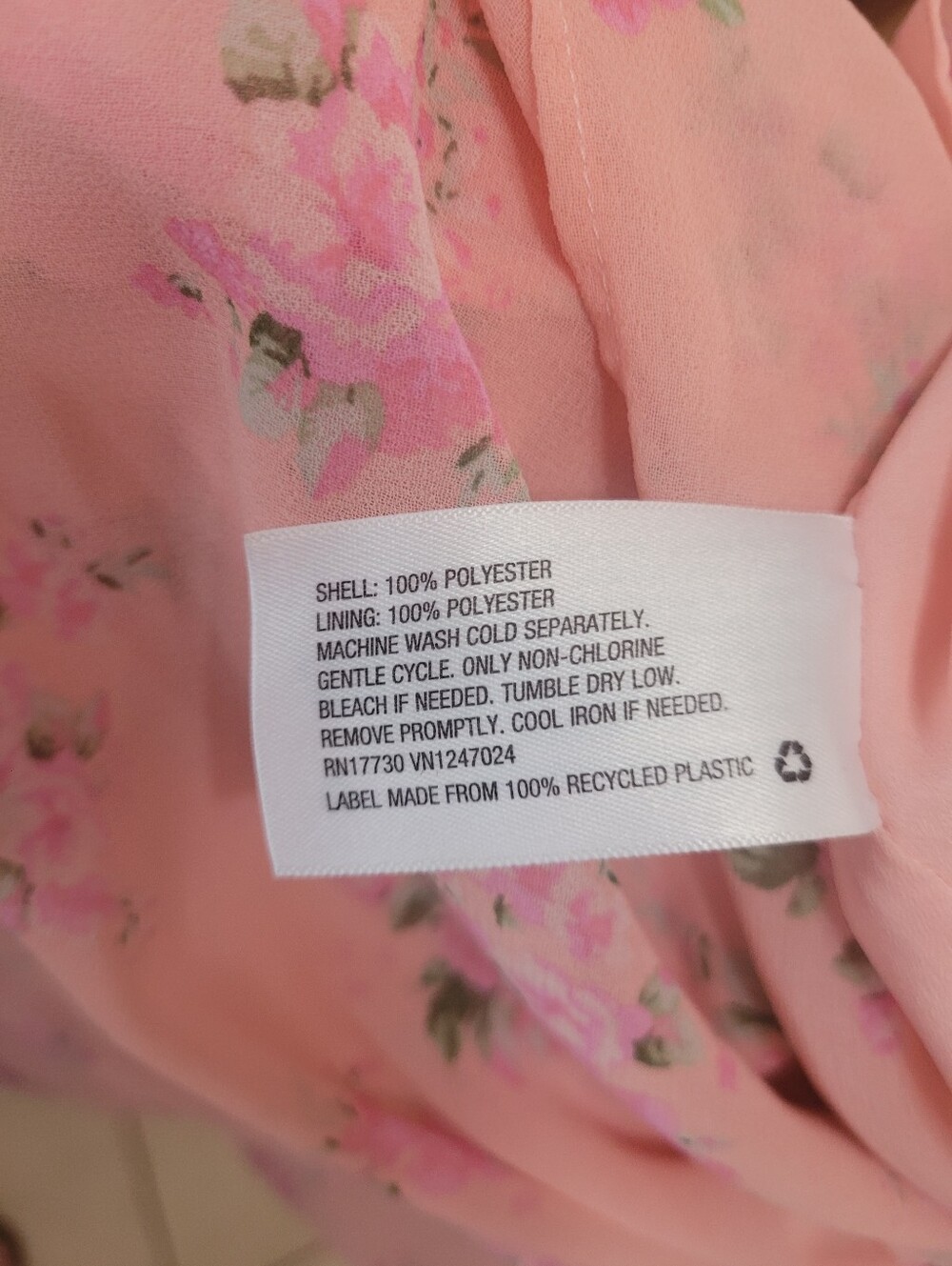LoveShackFancey x Target Fleur Midi Dress Size 6 Pink Floral Ruffle Cottagecore - Picture 6 of 6